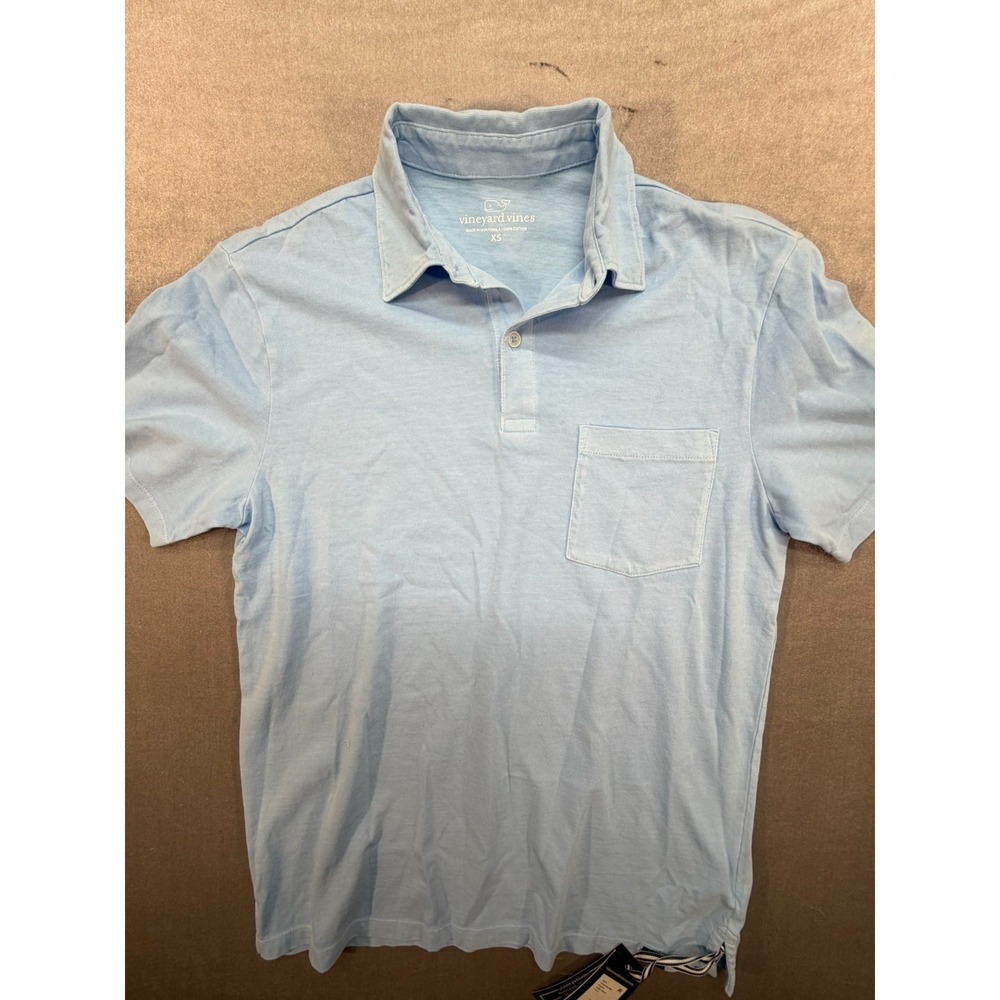 NWT Vineyard Vines Men Surf Polo LighT Blue Size XS